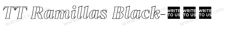TT Ramillas Black字体转换 TT Ramillas Black字体转换